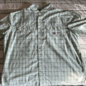 Carhartt Men's Green Plaid Shirt
